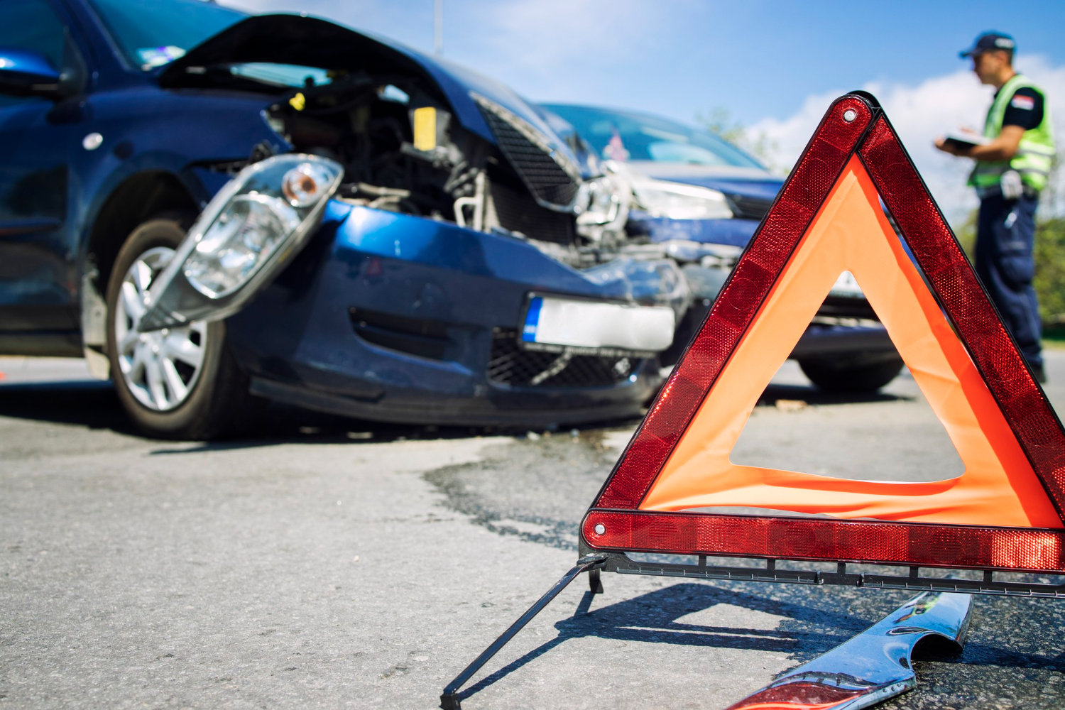 Kolizja na autostradzie A4 w Brzezimierzu powoduje duże utrudnienia w ruchu drogowym