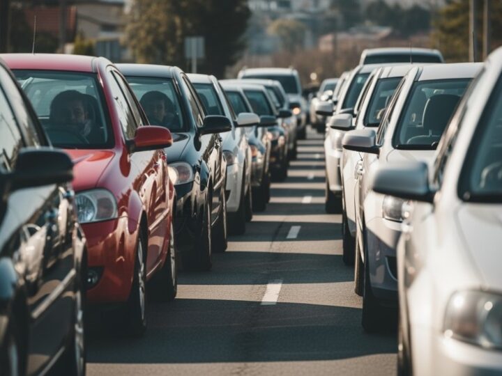 Piątkowy chaos na A4: dziesięciokilometrowe korki i wypadki sparaliżowały ruch!