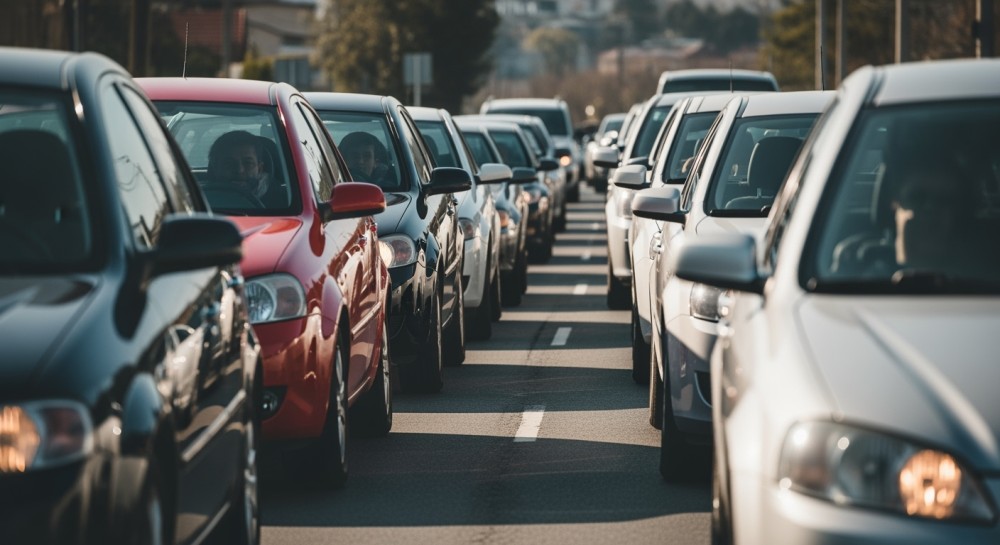 Piątkowy chaos na A4: dziesięciokilometrowe korki i wypadki sparaliżowały ruch!