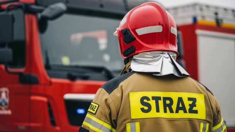 Pożar na pl. Grunwaldzkim: Ewakuacja 21 osób, jedna osoba ranna