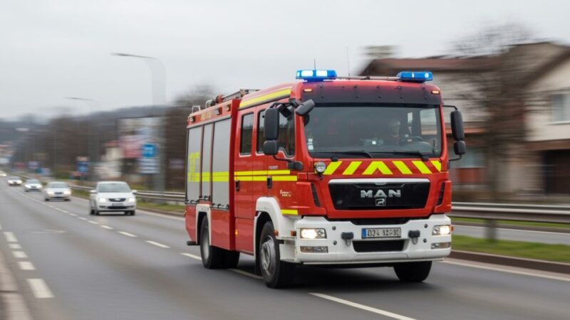 Pożar w sercu Wrocławia: Ewakuacja 21 osób, jedna osoba w szpitalu