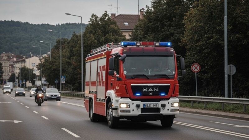 Pożar w Oławie: Trzy osoby ranne w dramatycznej akcji ratunkowej