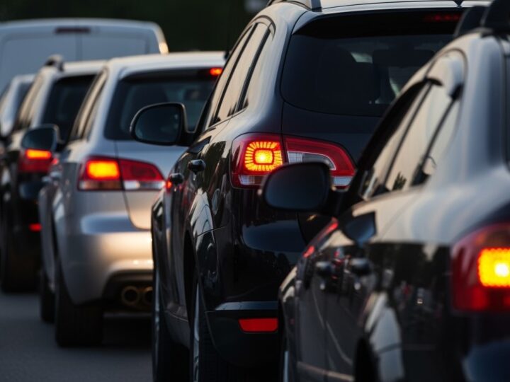 Trzy auta w kolizji na A4 – poważne utrudnienia w ruchu!