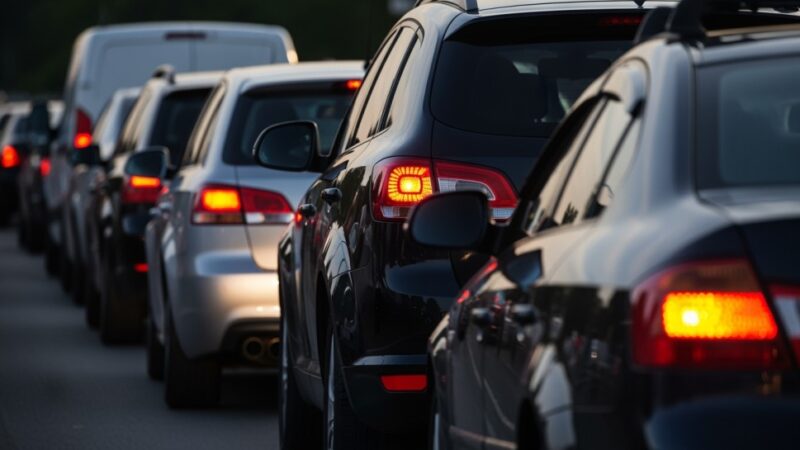 Trzy auta w kolizji na A4 – poważne utrudnienia w ruchu!