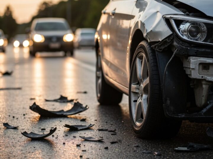 Cudem uniknięta tragedia na łuku drogi – niebezpieczne wyprzedzanie kończy się kolizją!