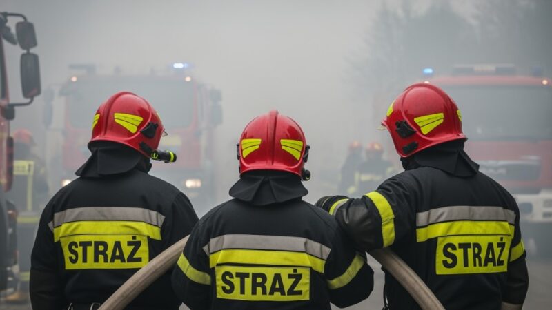 Agresywny sąsiad z siekierą i benzyną w ręku – dramatyczna interwencja służb w Lubaniu