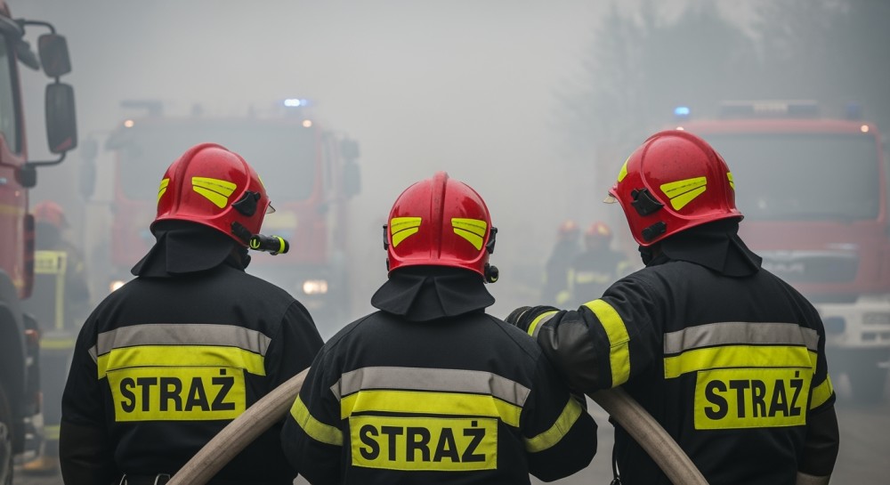 Agresywny sąsiad z siekierą i benzyną w ręku – dramatyczna interwencja służb w Lubaniu