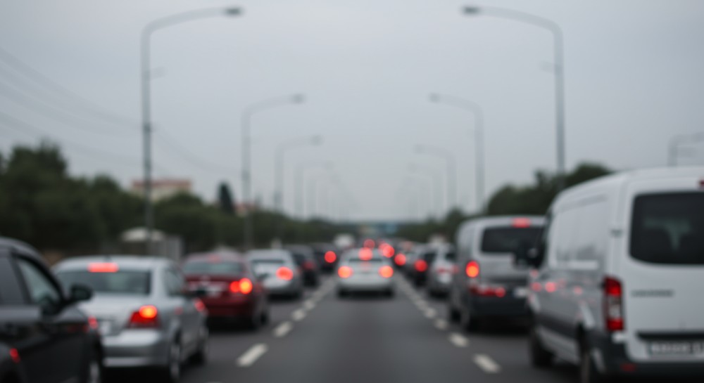 Poważne utrudnienia na AOW po kolizji ciężarówki!