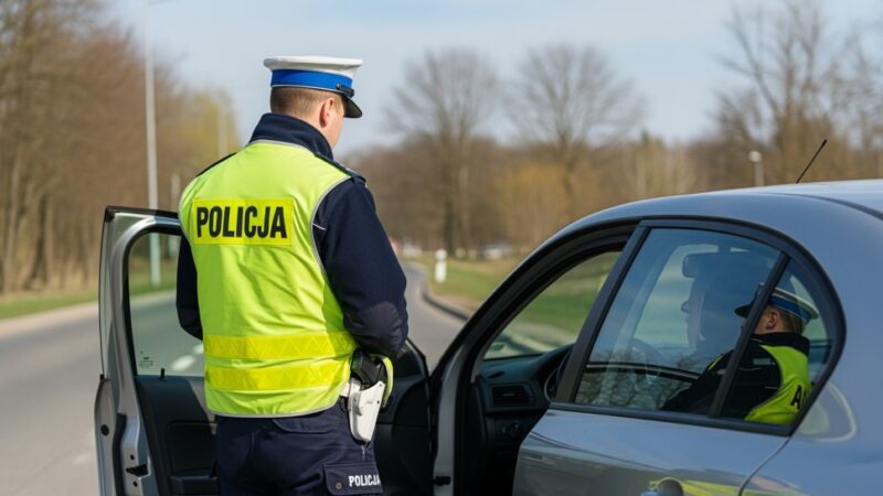 Dramatyczna noc w Ząbkowicach: 21-latek w rękach policji po niebezpiecznej jeździe