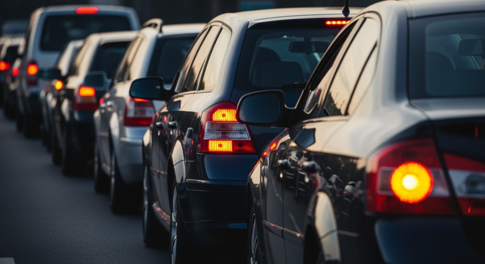 Pożar busa na A4: Chaos na drodze pod Wrocławiem