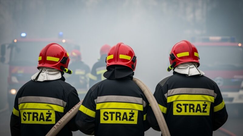 Dramatyczny pożar na ul. Drzewnej: Mieszkańcy w autobusie MPK w bezpiecznej przystani