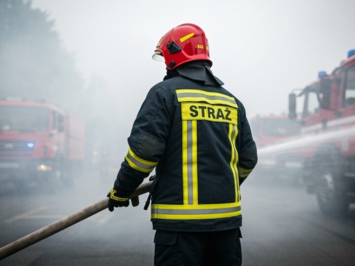 Pożar w Starym Zamku: Ekstremalne wyzwanie dla strażaków w Sobótce