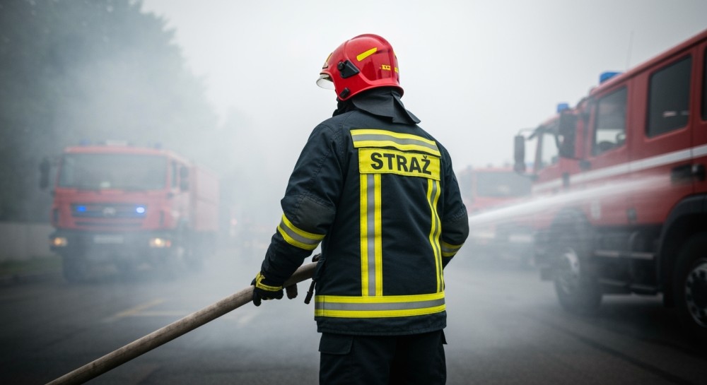 Pożar w Starym Zamku: Ekstremalne wyzwanie dla strażaków w Sobótce
