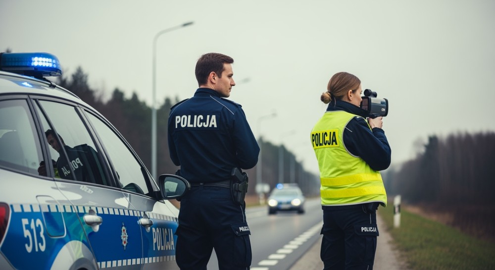 Pościg w Wołowie: 47-latek zatrzymany mimo zakazu i amfetaminy