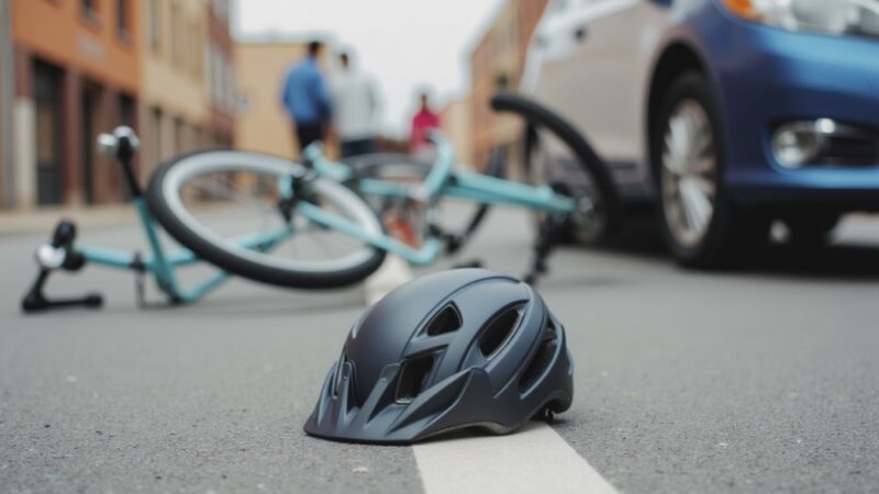 Pijany kierowca potrącił rowerzystkę na zatłoczonym skrzyżowaniu