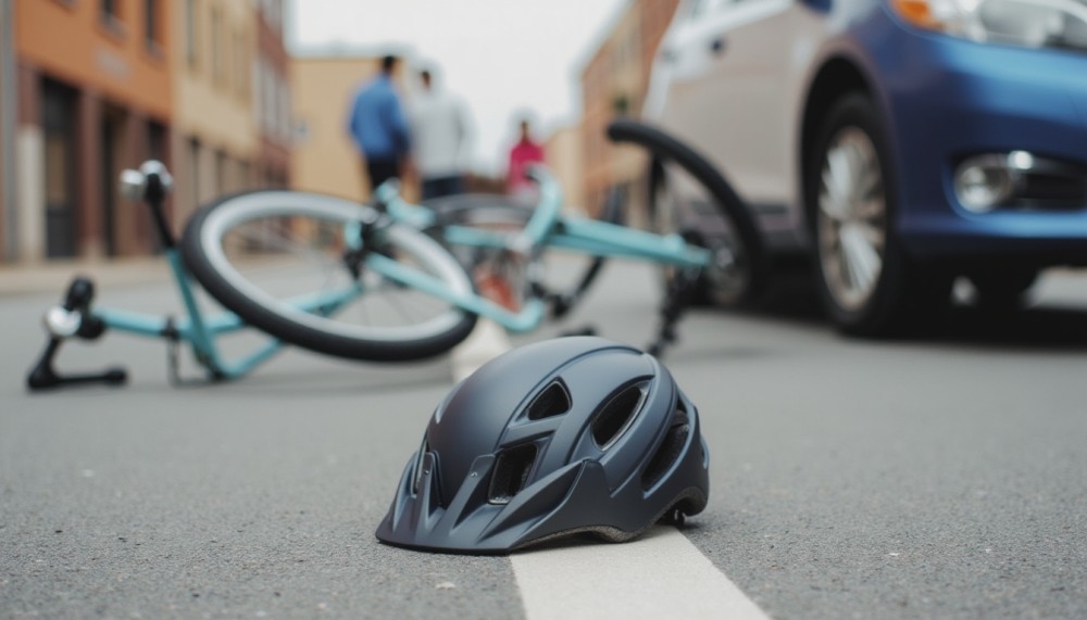 Pijany kierowca potrącił rowerzystkę na zatłoczonym skrzyżowaniu