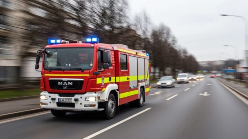 Poranny pożar we Wrocławiu: Siedem zastępów straży ratuje sytuację!