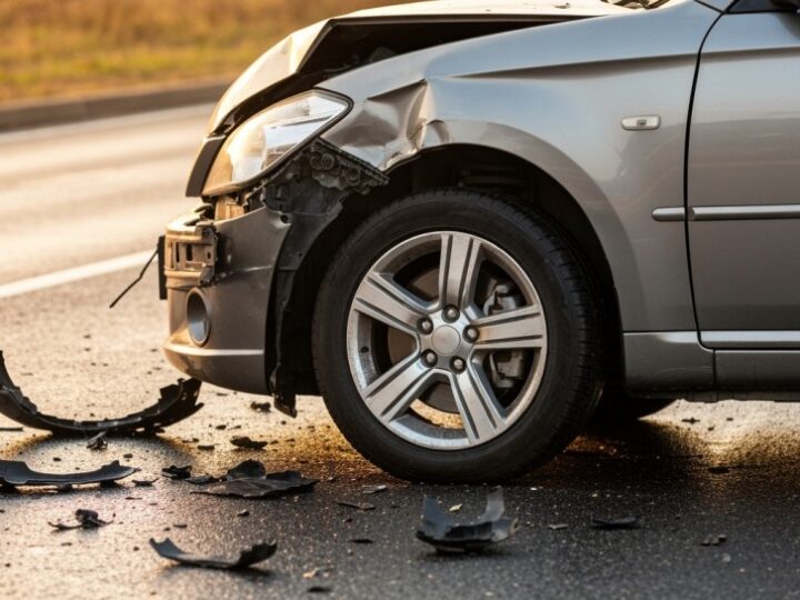 Kierowca w opałach: wypadek z pasażerem w bagażniku!