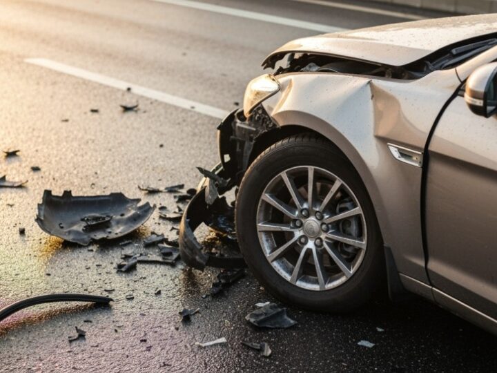 Trzy samochody zderzyły się na A4, tworząc zator pod Wrocławiem