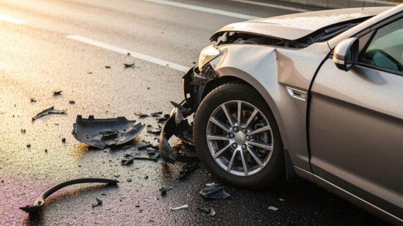 Trzy samochody zderzyły się na A4, tworząc zator pod Wrocławiem