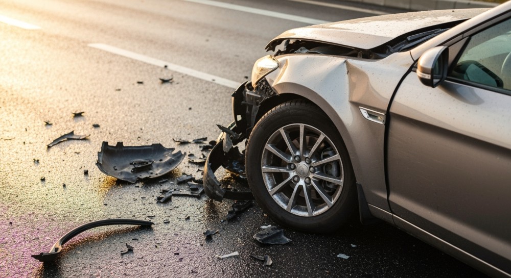 Trzy samochody zderzyły się na A4, tworząc zator pod Wrocławiem