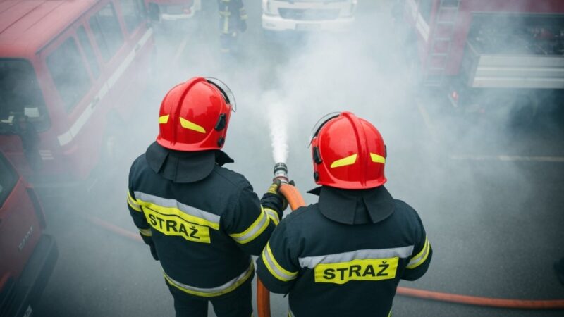 Groźny pożar w pustostanie we Wrocławiu: strażacy w akcji!