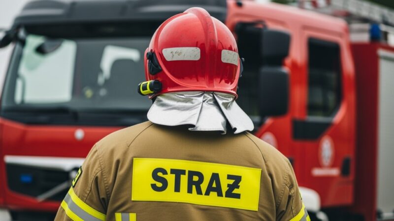 Błyskawiczna akcja strażaków ratuje mieszkańców Kątnej przed pożarem