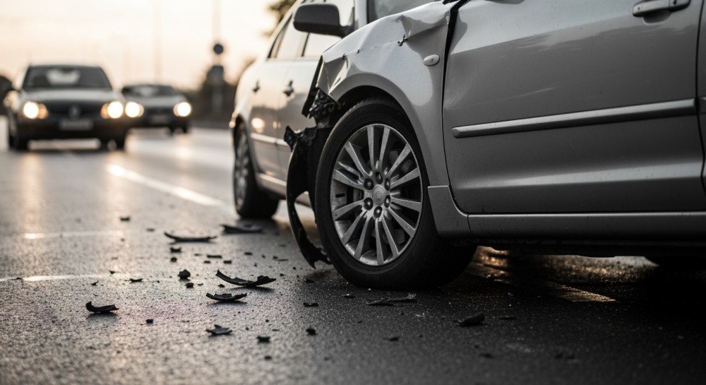 Policjanci z Legnicy uratowali kierowcę po groźnym wypadku na A4