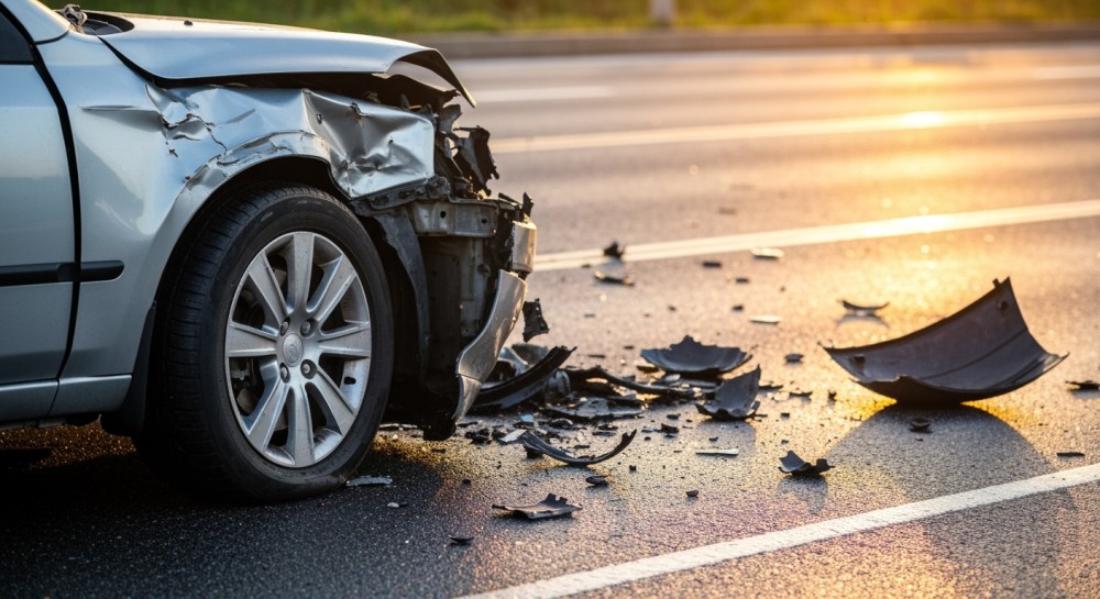 Poważny wypadek na A4: Pasażerka w szpitalu, korki w kierunku Wrocławia