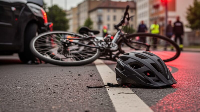Poważny wypadek na Kazimierza Wielkiego: Rowerzysta potrącony przez tramwaj