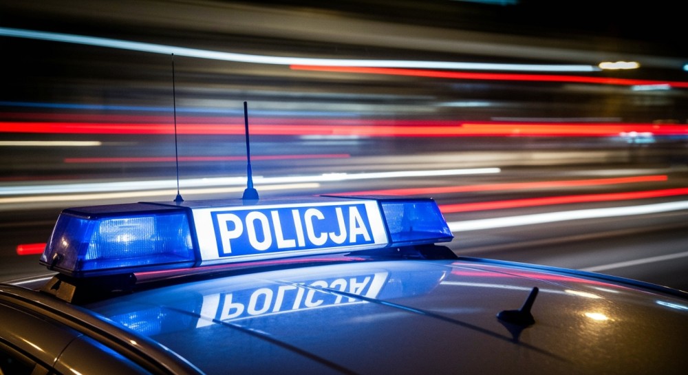 Nocny pościg za motocyklistą z listą przestępstw zakończony zatrzymaniem