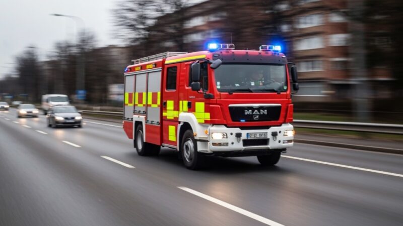 Groźny pożar we Wrocławiu: Ewakuacja 12 osób i walka strażaków w akcji