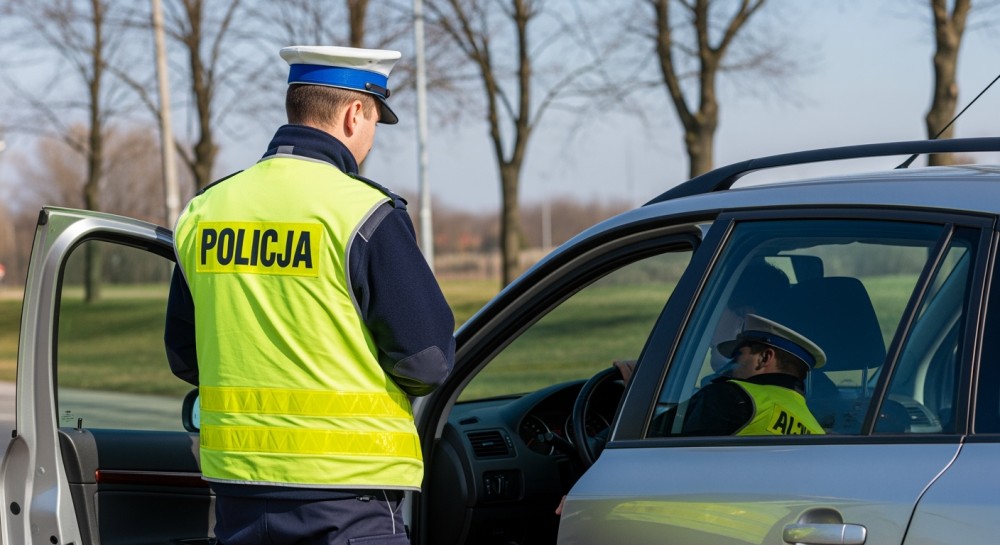 Policyjne działania z wykorzystaniem drona oraz wideorejestratora na terenie powiatu górowskiego