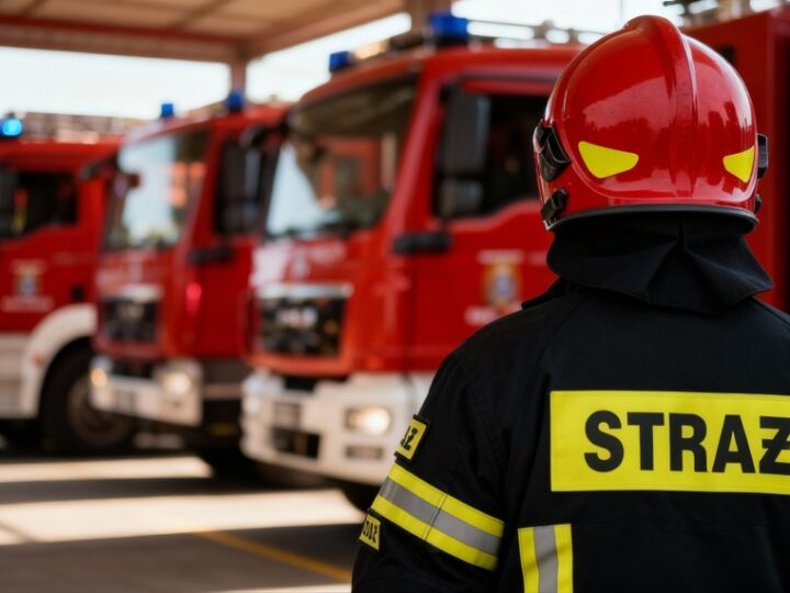 Wrocławscy strażacy w akcji: skomplikowany rozładunek kontenera w szpitalu