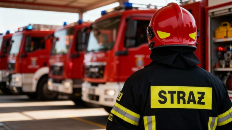 Wrocławscy strażacy w akcji: skomplikowany rozładunek kontenera w szpitalu