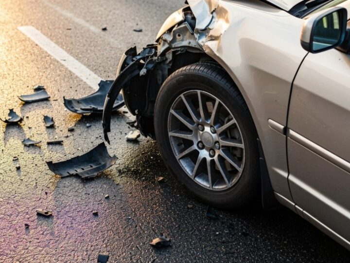 Zderzenie trzech aut przy Tarczyński Arenie. Ulice Pilczycka i Królewiecka zablokowane