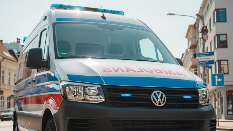 Kierowca ciężarówki w krytycznym stanie – błyskawiczna akcja ratunkowa w Wałbrzychu