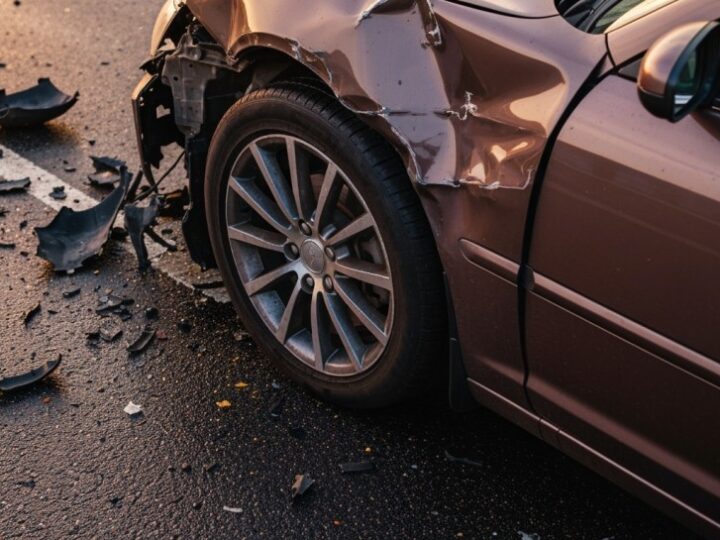 Utrudnienia na AOW zakończone po kolizji ciężarówek