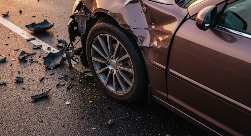 Utrudnienia na AOW zakończone po kolizji ciężarówek