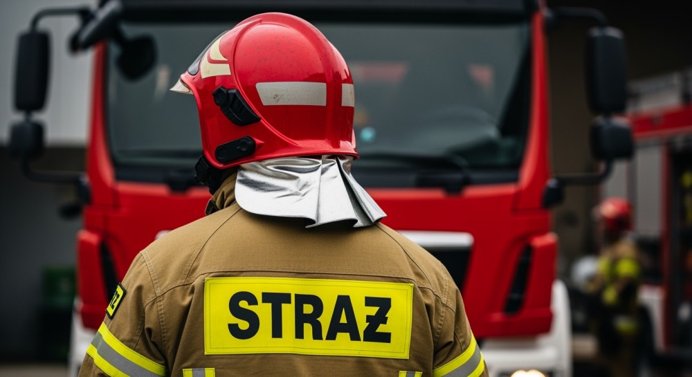 Czarny dym nad Wrocławiem: Pożar na placu budowy mobilizuje straż pożarną