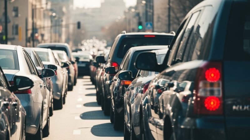 Zderzenie na A4: Utrudnienia w drodze na Wrocław po kolizji dwóch samochodów