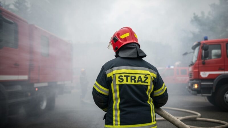 Czujka dymu ocaliła życie: Bohaterska reakcja sąsiadki w Mirkowie
