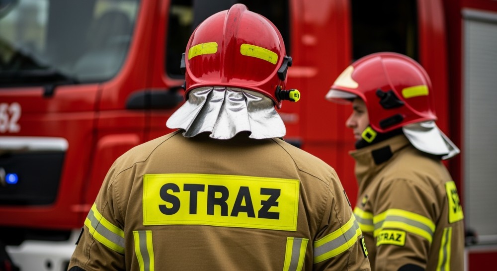 Symulacja pożaru w wrocławskich koszarach: wojsko i strażacy w akcji