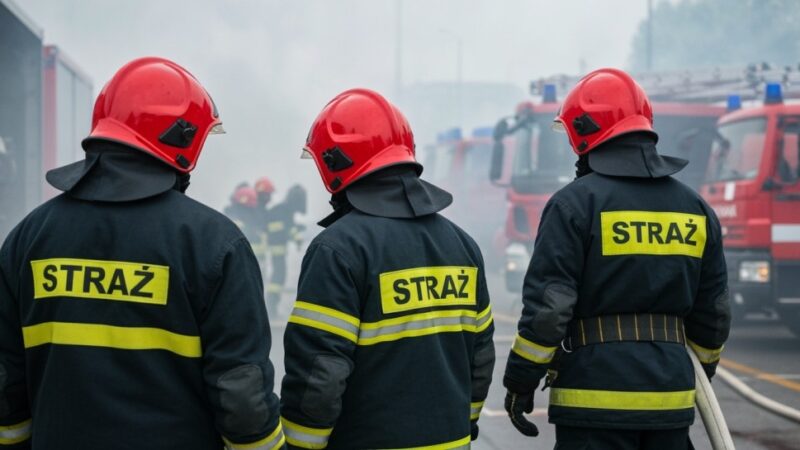 Ogień na parkingu: Strażak, który nie czeka na sygnał!