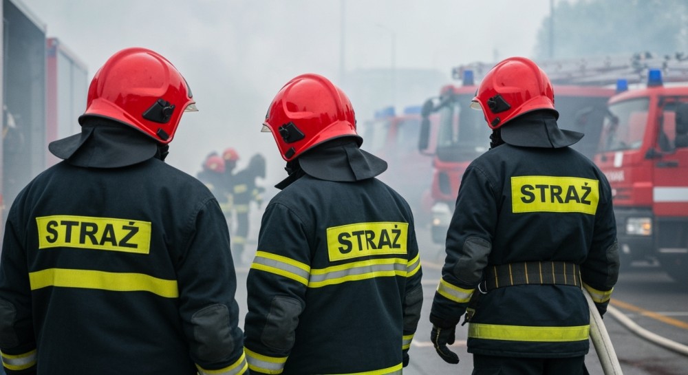 Ogień na parkingu: Strażak, który nie czeka na sygnał!