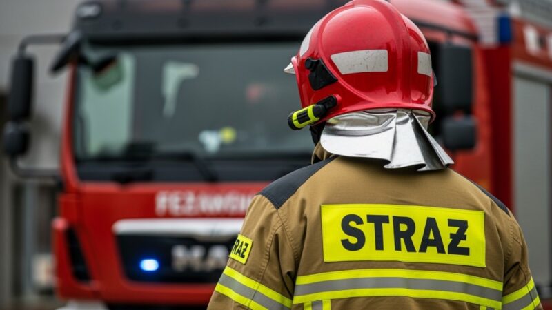 Groźny pożar w warsztacie samochodowym na Szczepinie