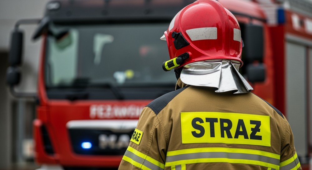 Groźny pożar w warsztacie samochodowym na Szczepinie