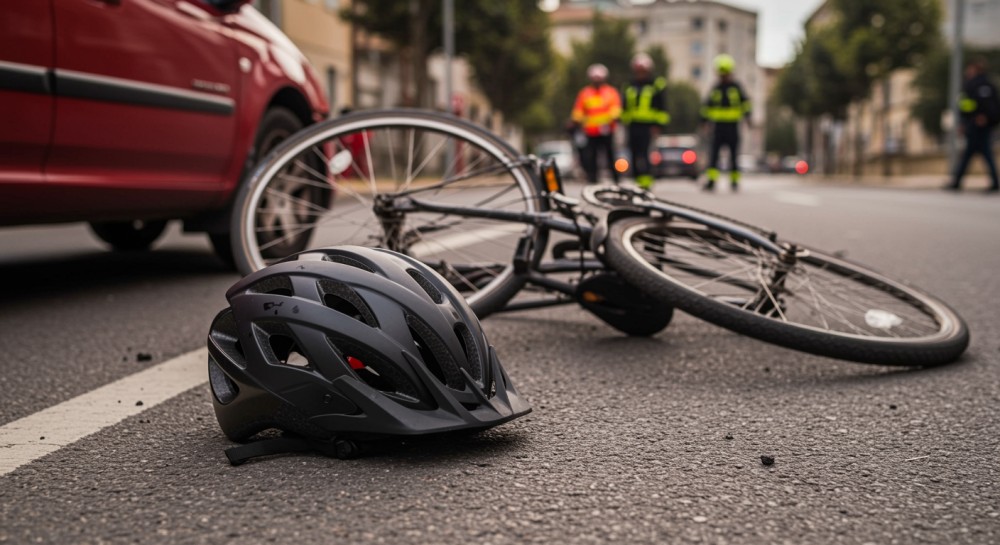 Wypadek rowerzysty wstrzymuje ruch tramwajowy w centrum miasta