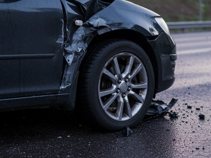 Wypadek na Podwalu: Dwie osoby ranne, ruch sparaliżowany