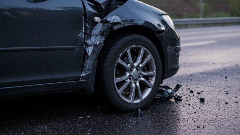 Wypadek na Podwalu: Dwie osoby ranne, ruch sparaliżowany